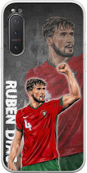 Euro 2024 Ruben Dias Sony Xperia 5 Flexibles TPU Transparentes Silikon Euro 2024 Ruben Dias Sony Xperia 5 Flexibles TPU Transparentes Silikon