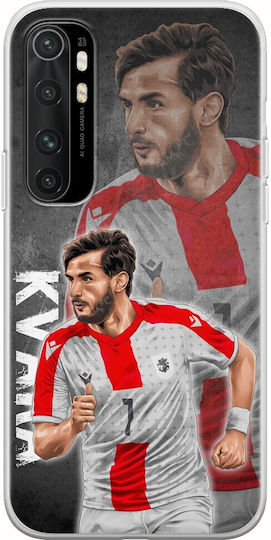Euro 2024 Khvicha Kvaratskhelia Xiaomi Mi Note 10 Lite Flexible Tpu Transparent Silicone