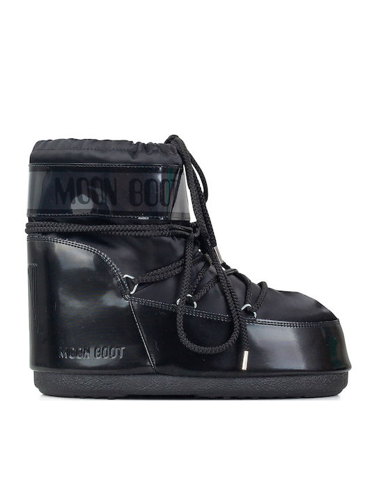 Icon Low Damenstiefel mit Gummizug Schwarz