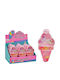 ToyMarkt Set of Kids Hair Clips with Hair Clip / Rubber Band Figure Ice Cream 12pcs