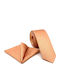 Legend Accessories Men's Tie Set Printed in Orange Color