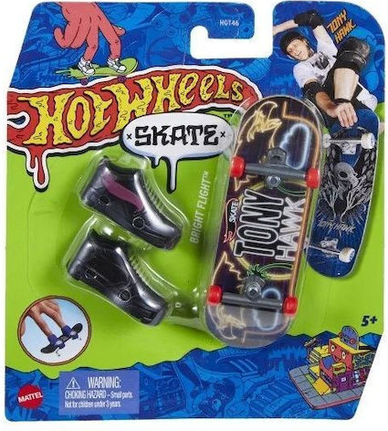Hot Wheels Jucărie Miniatură Skate Zbor Strălucitor pentru 5+ ani Ani