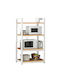 Bookcase Wolverine Natural/white 60x36x117cm