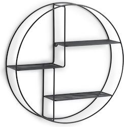 Ράφι 55x12x55εκ. Μαύρη