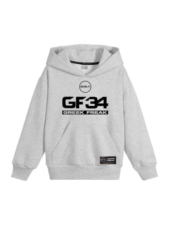 Kids Sweatshirt with Hood and Pockets Gray