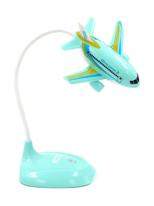 Andowl Led Kids Decorative Lamp Αεροσκάφος Turquoise