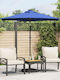 Round Metal Parasol Blue F2.12xY2.12m
