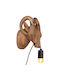 vidaXL Lamp Wall with Socket E27 Brown 15x24x25cm