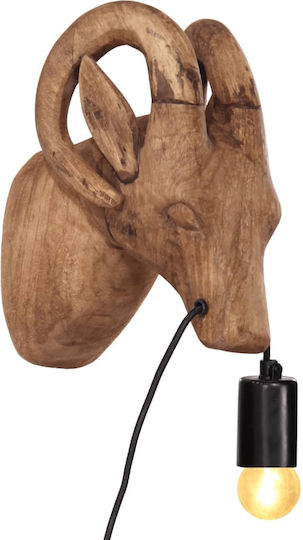 vidaXL Lamp Wall Brown 15x24x25cm