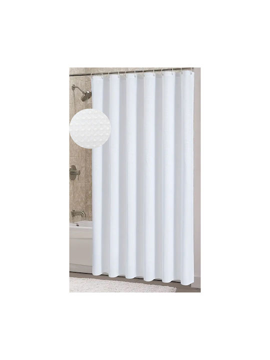 Ankor Shower Curtain White