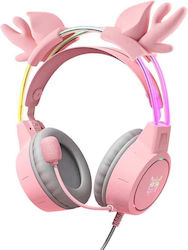 Onikuma X15 Pro Hirschgeweih Über Ohr Rosa Onikuma X15 Pro Hirschgeweih Über Ohr Rosa
