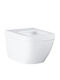 Grohe Toaletă montată pe perete Fără margine Fără capac Albă
