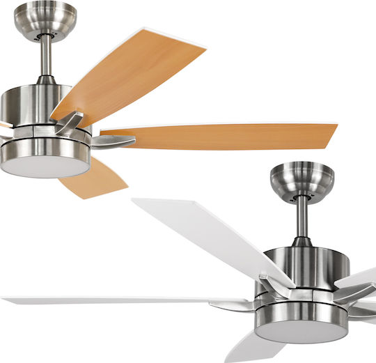 Telco S52-D329 Deckenventilator 132cm mit Leuchte Oxiagelbe-Weiße