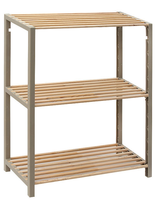 FixWood Kitchen Rack Wooden in Beige Color 65x29x78cm