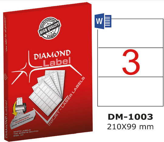 Diamond Self-Adhesive Rectangular A4 Labels 199x148.5mm