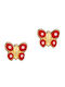 Papoulidis Jewellery Παιδικά Σκουλαρίκια Καρφωτά Πεταλούδες από Χρυσό 9K