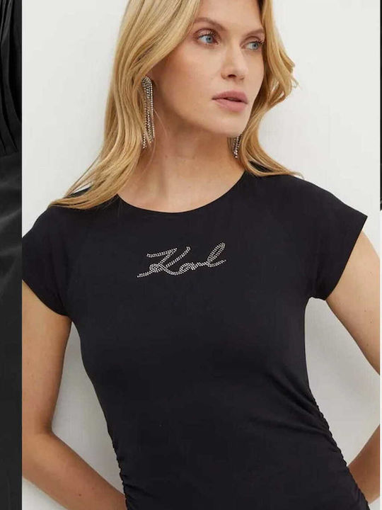 Karl Lagerfeld Feminin Tricou Black