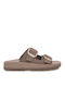 Fantasy Sandals Despoina Women's Flat Sandals Cigar Nubuck