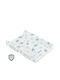 Sensillo Harte Wickelauflage aus Stoff Botanical Platinum 50x70cm