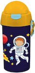 Must Παιδικό Παγούρι Πλαστικό με Καλαμάκι Space Adventure 500ml