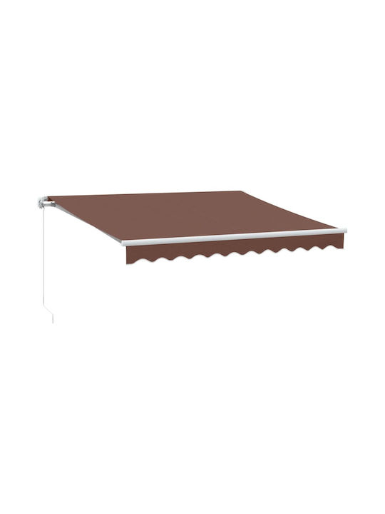 vidaXL Manual Terrace Wall Tent with LED Light ...