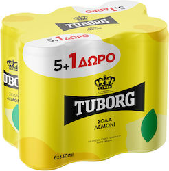 Tuborg Λοιπά Λεμόνι με Ανθρακικό 6x330ml