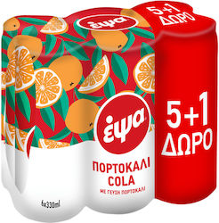 EPSA Orange Juice Soda with Carbonation in Box 6x330ml