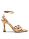 Labrini Damen Sandalen in Gold Farbe