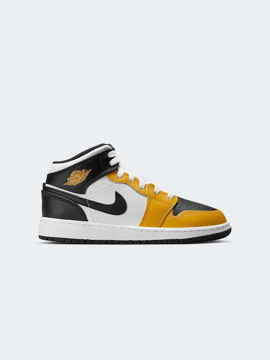 Jordan Air Jordan 1 Детски Маратонки High Жълто...