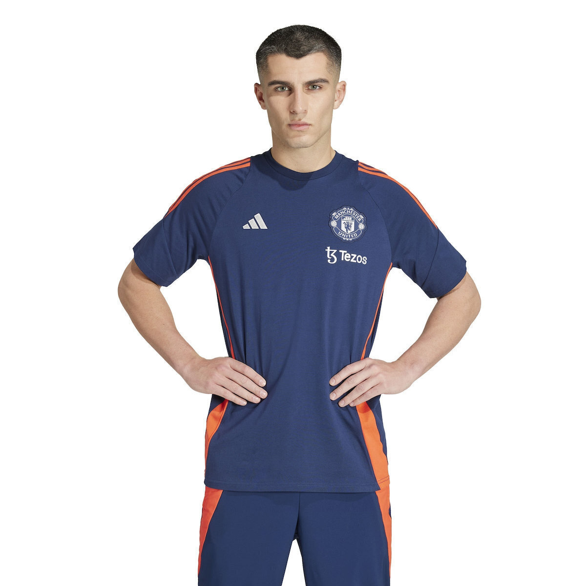 Manchester United adidas シャツ 青 adidas Manchester United Athletic T-shirt Blue IT2023