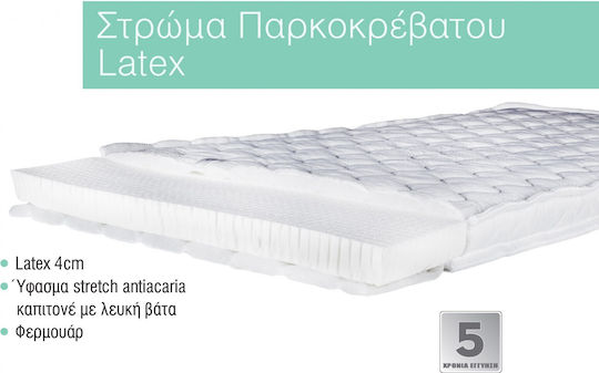 Bebe Strom Mattress Playpen with Latex 60cmx120cm