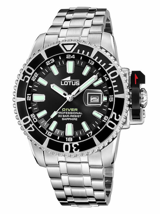 Lotus Ceasuri barbati Reloj cu Baterie cu Brățară din metal Lotus Ceasuri barbati Reloj cu Baterie cu Brățară din metal
