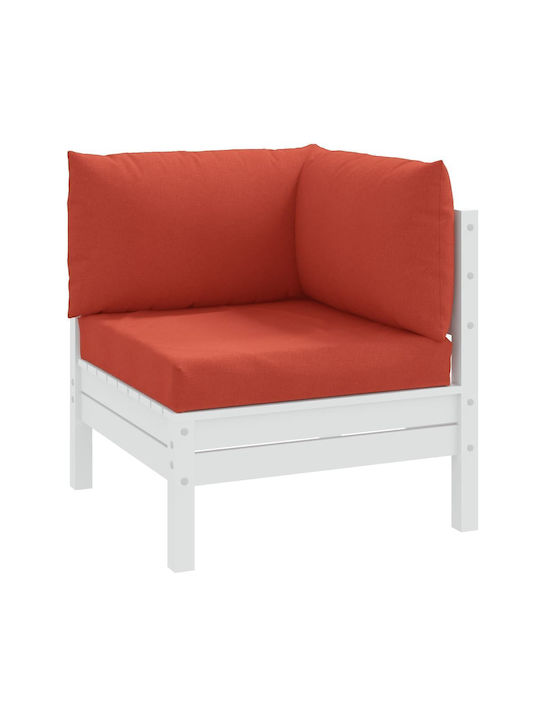 vidaXL Palette Bench Cushion with Backrest Red ...