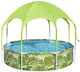 Children's Round Pool PVC Inflatable 244x51cm Green
