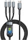Andowl Q-sj150 Geflochten USB zu Blitzschlag / Typ-C,TC-TC / Micro-USB Kabel 1.5m