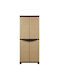 Dulap cu două uși Plastic cu 4 Rafturi 70x43x180cm