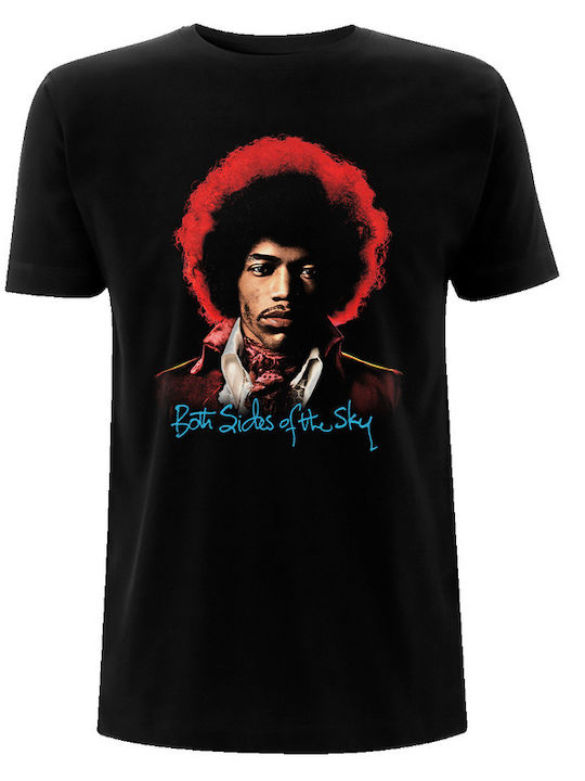 Heroes INC Jimi Hendrix – Both Sides Of The Sky T-shirt Μαύρο Βαμβακερό