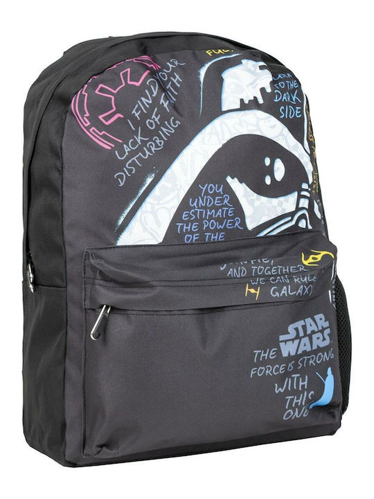 Star Wars Schulranzen Rucksack Junior High-High School in Schwarz Farbe