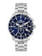 Blaze Men's Watch 42mm Battery-Powered Chronograph with Silver Stainless Steel Bracelet