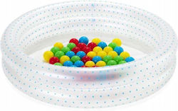 Children's Round Pool PVC Inflatable with 50 Colored Balls 90x20cm