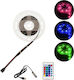 LED Strip USB 5V RGB Light 2m Type SMD5050 with Power Supply & Remote Control