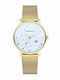 Radiant Men's Watch 36mm Battery with Gold Metal Bracelet