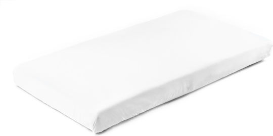 Sensillo Lenjerie De Patut Bebe Cu Cauciuc Alb 80x160cm