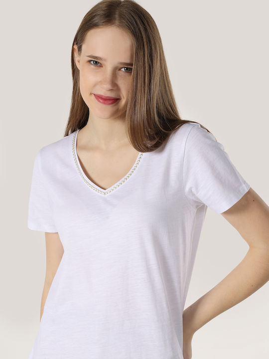 Colin's Feminin Tricou White