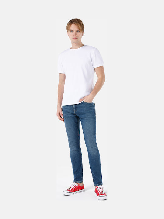 Men's Jeans Pants with Skinny Narrow Fit Blue