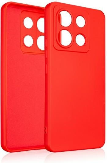 Beline Umschlag Rückseite Silikon Rot (Honor X6)