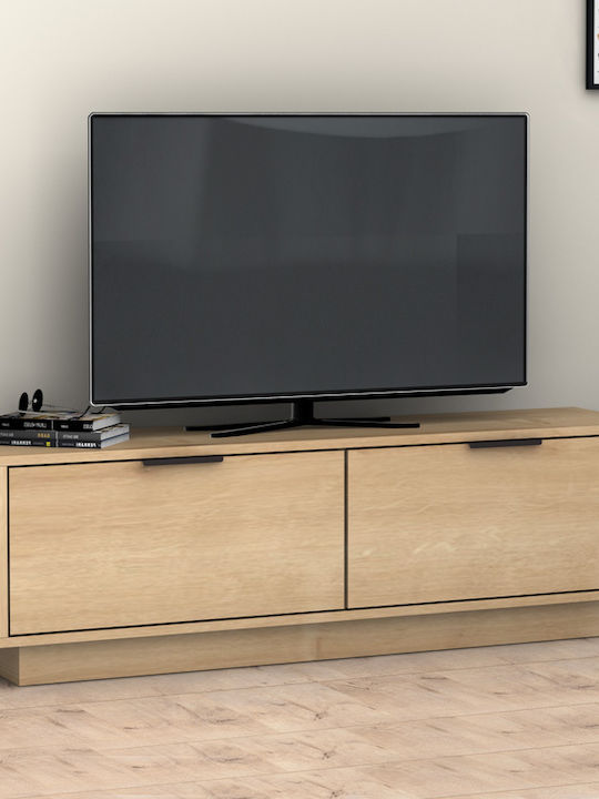 Έπιπλο Τηλεόρασης Lisa Φυσικό Οξιάς Μ140xΠ35xΥ43cm