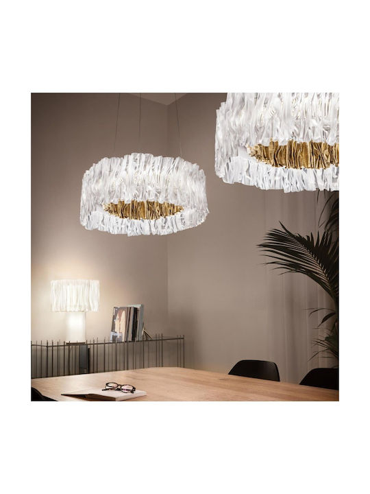 Slamp Κρεμαστό Φωτιστικό Λευκό LED με Θερμό Λευκό Φως