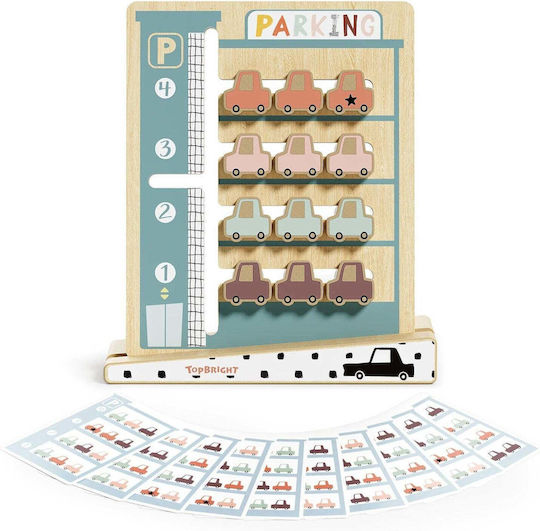 Top Bright Logic Game - Car Parking Εκπαιδευτικό Παιχνίδι Γνώσεων από Ξύλο για 3+ Ετών