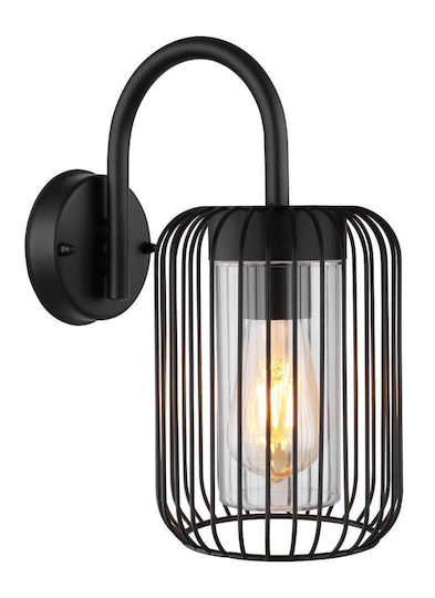 Globo Lighting Wall-Mounted Outdoor Ceiling Light E27 IP44 16x32.5εκ.